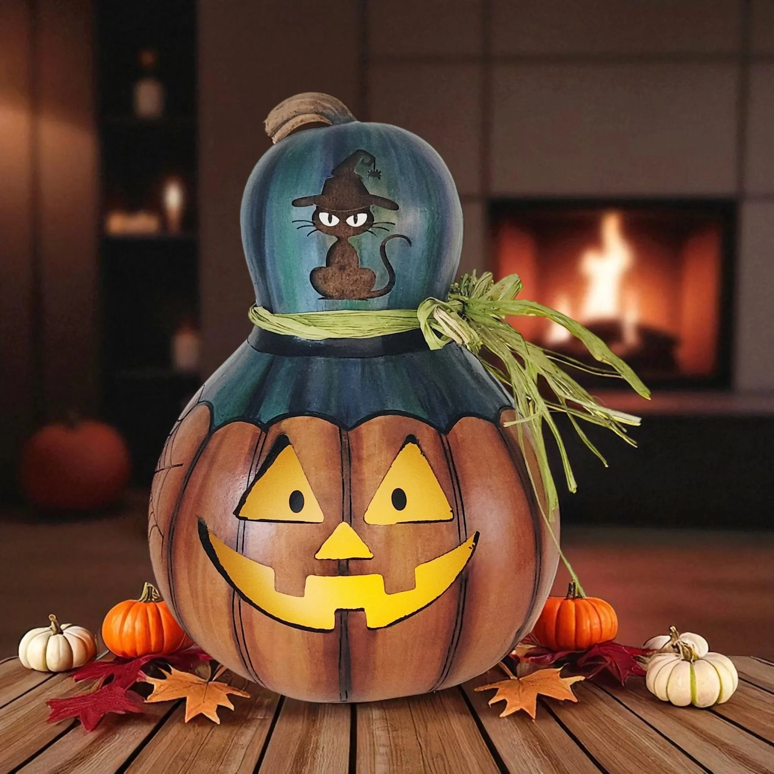 popo　STARLIN GEAR 2013/HALLOWEEN LTD Jack-o-Lantern – Halloween Gourd Lantern with Spiders, Ghosts and